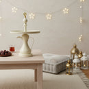 Ivory Decorative Serving Tray On Jug Stand  (24345-2)