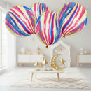 Multicolour Marble Effect Ramadan & Eid Balloons (10 Pack)