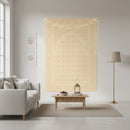 Ornate Arch Pattern Burlap Hanging Backdrop (200cm x 140cm)