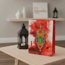 Large Red Watercolour Lantern Eid & Ramadan Gift Bags