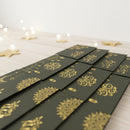 Black with Gold Emboss Mini Eid Cards Pack of 12