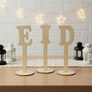 Eid Natural Wooden Letters Table Decoration
