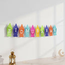 Multicolour Lantern Shaped Eid Mubarak Card Bunting