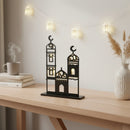Mosque Silhouette Black Outline Stand Table Centre Decoration For Eid & Ramadan