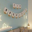 White Eid Mubarak Lettering Card Pennant Bunting - 2 meters