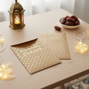 Manilla & Metallic Gold Star 'Ramadan Mubarak' Money Gift Envelopes (10 Pack)