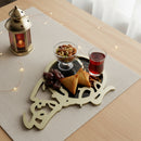 Gold Round Tray رمضان كريم- Ramadan Kareem (757-18)