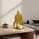 Candle with Mosque Stand Mirrored