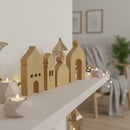 Set of 4 LARGE Wooden Table Centrepieces Mosque Silhouette Decor