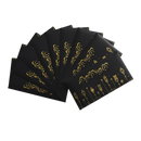Pack of 12 Black With Gold Emboss Eid Money Wallet Envelopes