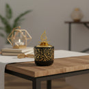 Round Arabic Calligraphy - Black Bakhoor Burner