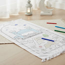 Mosque Illustration Kid's Colour Yourself Prayer Matt