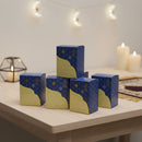 Blue Gold Geo Design Gift Box - Party Favour Pack of 6