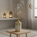 Hexagon White Decorative Bakhoor Holder