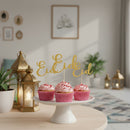 Pack of 10 Gold Glitter Eid Cocktail Sticks