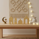 Set of 4 MEDIUM Wooden Table Centrepieces Mosque Silhouette Decor Set