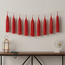 10 Red Paper Hanging Tassels Eid & Ramadan Decoration