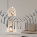 Silver Paper Hanging Garland Eid Party Decoration - 3 Metre