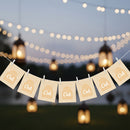 Eid Mosque Arch Design Hessian Bunting - 2 meters