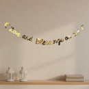 Gold 'Love And Blessings On Eid' Garland Card Bunting - 2m