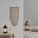 Eid Mubarak Calligraphy Natural Hessian Hanging Scroll Pendant