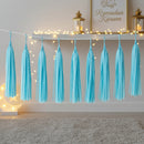 10 Blue Paper Hanging Tassels Eid & Ramadan Decoration