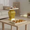 Gold LED Lantern with Tray Top (24715-4)