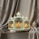 Matt White Lantern With Tea Light رمضان كريم For Ramadan & Eid
