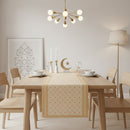 Eid and Ramadan Geometric Pattern Hessian Table Runner