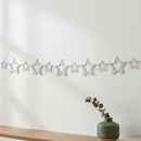 Glitter Silver Cutout Star bunting