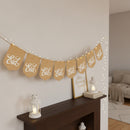 Eid Italic Design Hessian Bunting - 2 meters