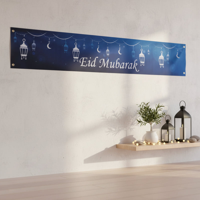 Ramadan Kareem Decoratie Banner Ster en Maan Guirlande Blauwe Ramadan Feestartikelen Hadj Eid Mubarak Feest Moslim Islam Eid Viering Decoratie 2 Pack Ramadan Kareem Decoratie Banner Ster en Maan Guirlande Blauwe Ramadan Feestartikelen Hadj Eid Mubarak Feest Moslim Islam Eid Viering Decoratie 2 Pack