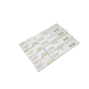 White with Gold Emboss Mini Eid Cards Pack of 12