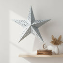 1 x Large Grey Paper Hanging Star Eid & Ramadan Decorations