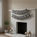 Black & Metallic Taupe 'Ramadan Mubarak' Dovetail Pennant Card Bunting - 2m (Slight Damage)