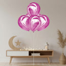 Purple Marble Effect Ramadan & Eid Balloons (10 Pack)