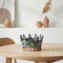 Grey Felt Moon, Star & Mosque Gift Crown Shaped Baskets