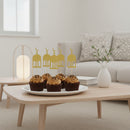 Pack of 10 Gold Glitter Mosque Cocktail Sticks