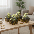 Black with Gold Arabic Calligraphy Pyramid Gift & Treat Celebration Box 6 Pack