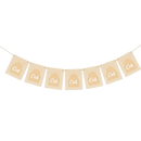 Eid Mosque Arch Design Hessian Bunting - 2 meters