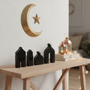 Set of 4 MEDIUM Wooden Table Centrepieces Mosque Silhouette Decor Set