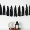 10 Black Paper Hanging Tassels Eid & Ramadan Decoration