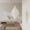 White Wooden Ramadan / Eid Lantern Hanging Decorations