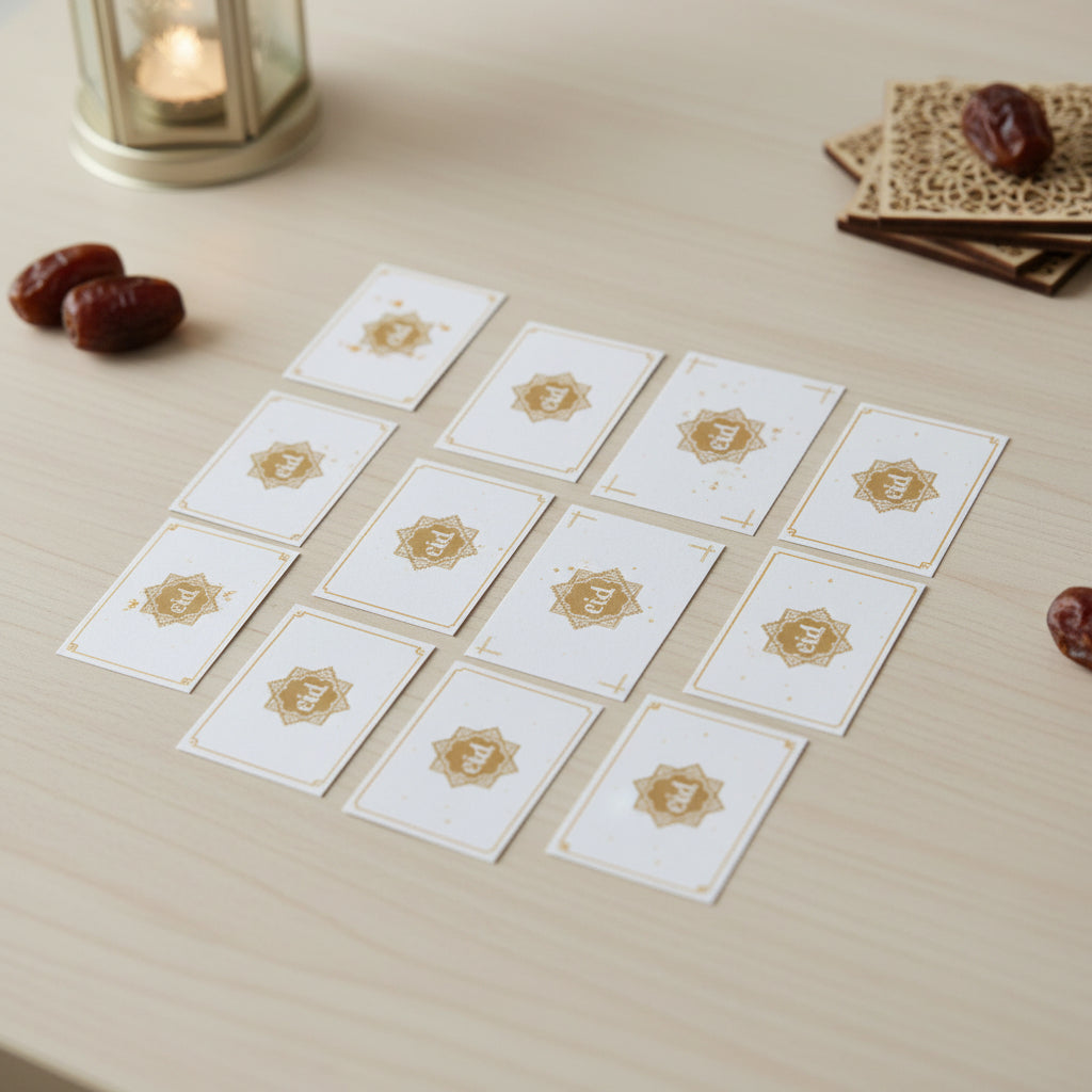Buy Pack of 8 Mini Mecca Cards Online - Eid Party