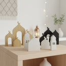 Set of 4 SMALL Wooden Table Centrepieces Mosque Silhouette Decor