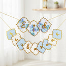 Multicolour Floral 'Eid Mubarak' Card Bunting - 2m