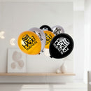 Gold, Silver & Black Hajj Mubarak Kaaba Balloons (15 Pack)