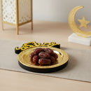 Gold Shiny رمضان كريم Plate- Ramadan Kareem (757-16)