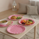 Pink Polka Dot Eid Party Paper Plates (10 Pack)