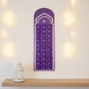'A Good Deed A Day' Purple Pocket Felt Ramadan Advent Calendar With Wooden Rod